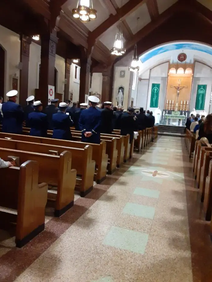 A Sea of Blue Uniforms