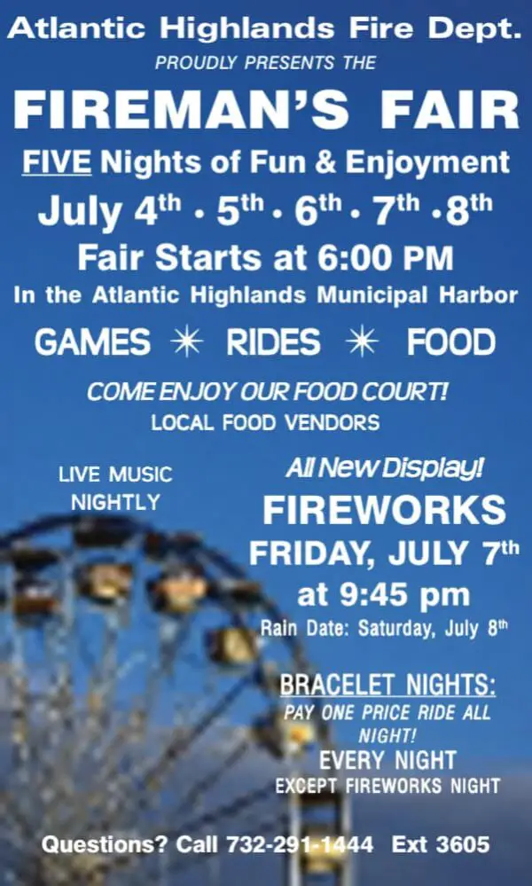 The 1st Atlantic Highlands Fireman's Fair