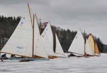 Iceboating on the Navesink